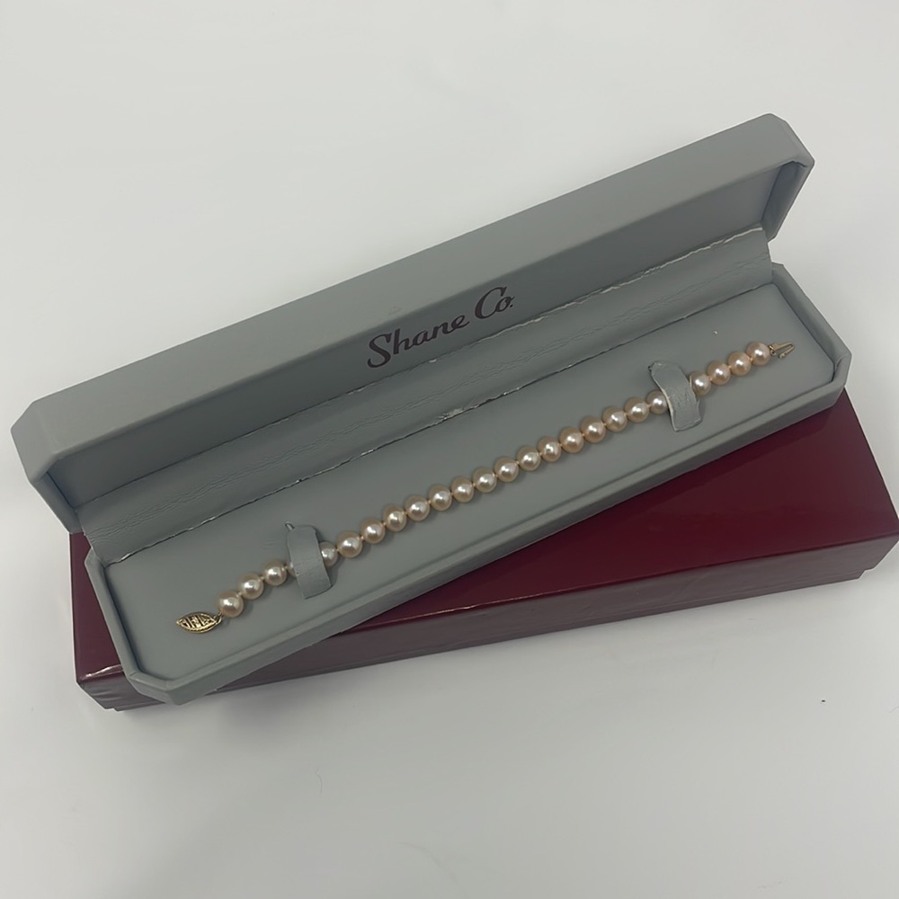 Shane Co. Light Pink 5mm Pearl Bracelet!